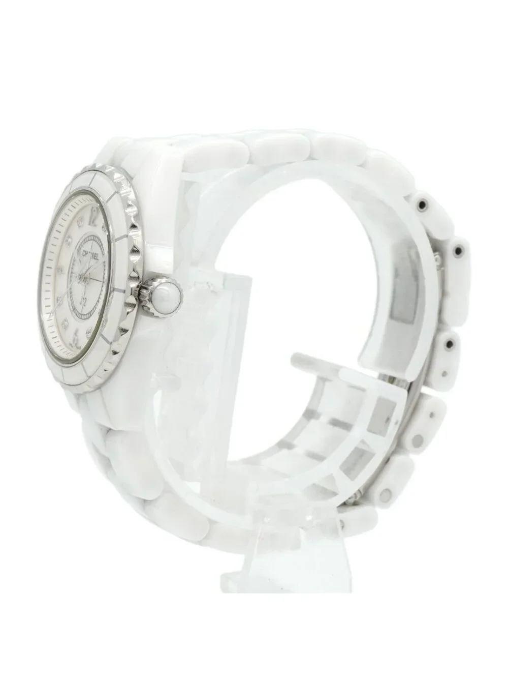 Chanel Diamond White Dial Watch